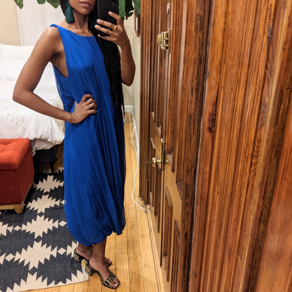 Elie Tahari Bright Blue Dress